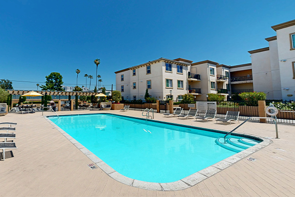 Outdoor swimming pool.
