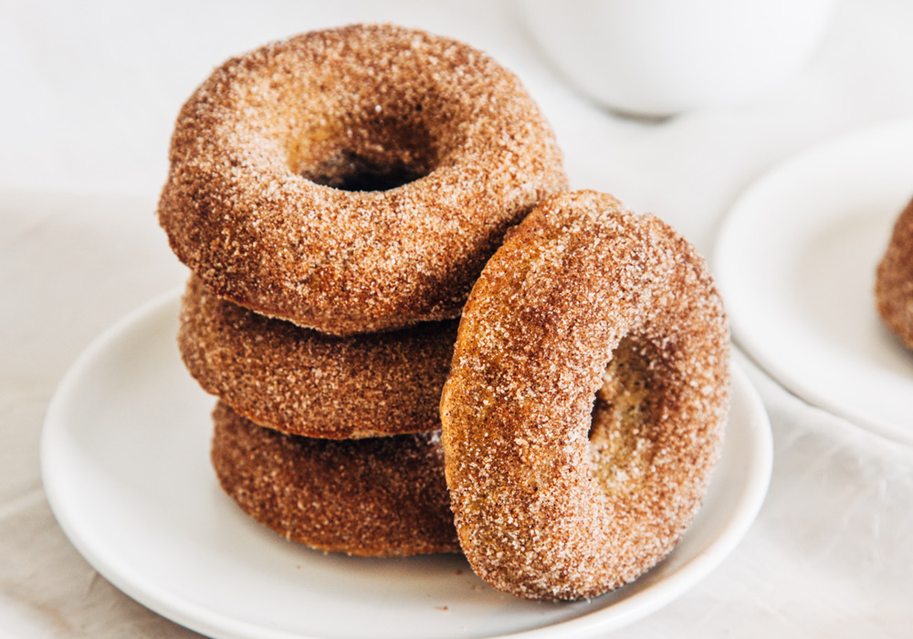 Emily Laurae's Apple Bourbon Spice Doughnuts