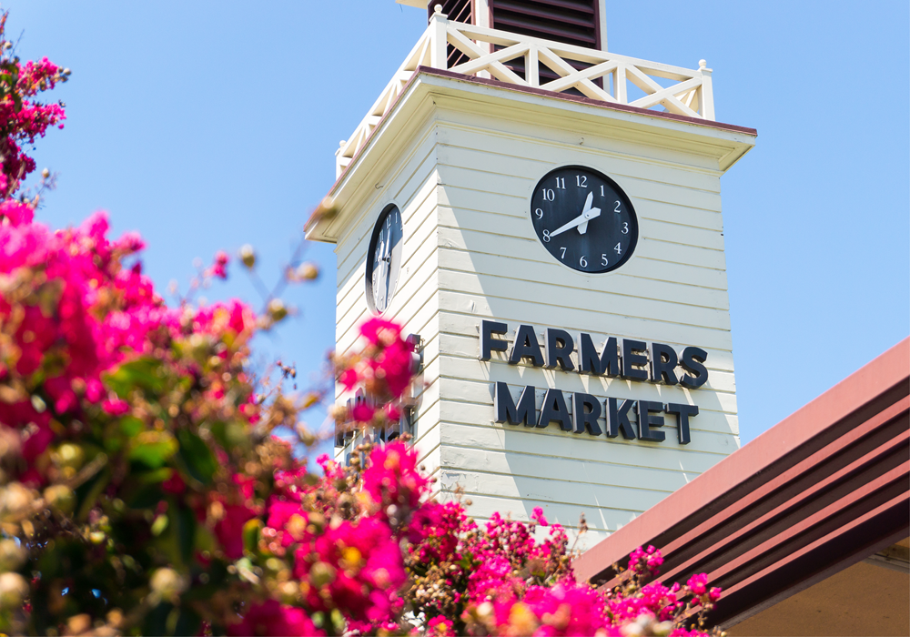 The Original Farmers Market tower in Los Angeles.