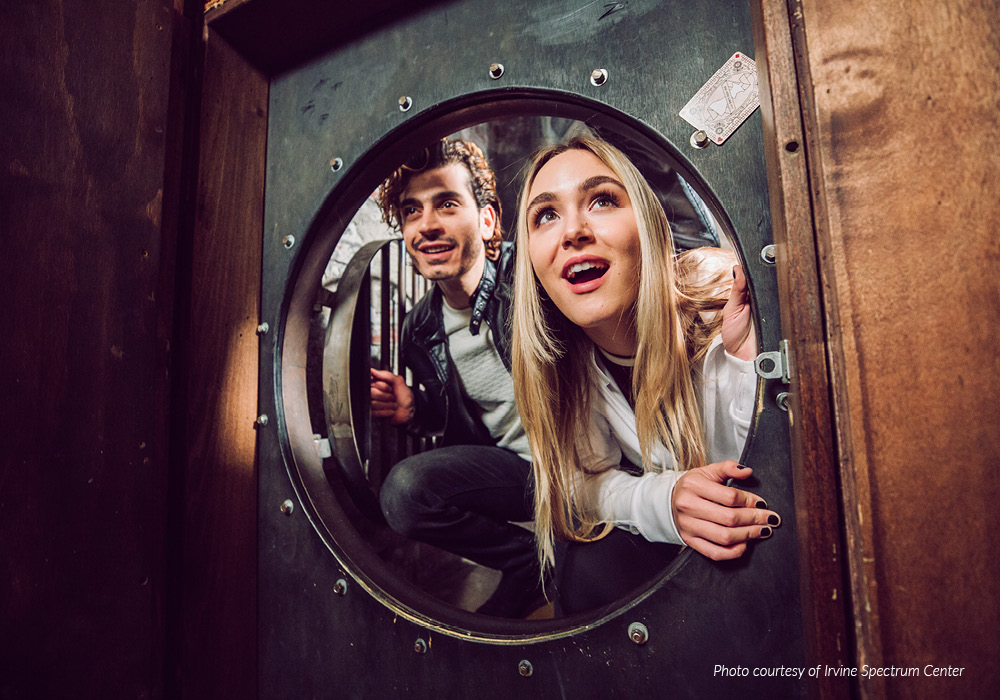 Friends at Irvine Spectrum Center's The Escape Game.
