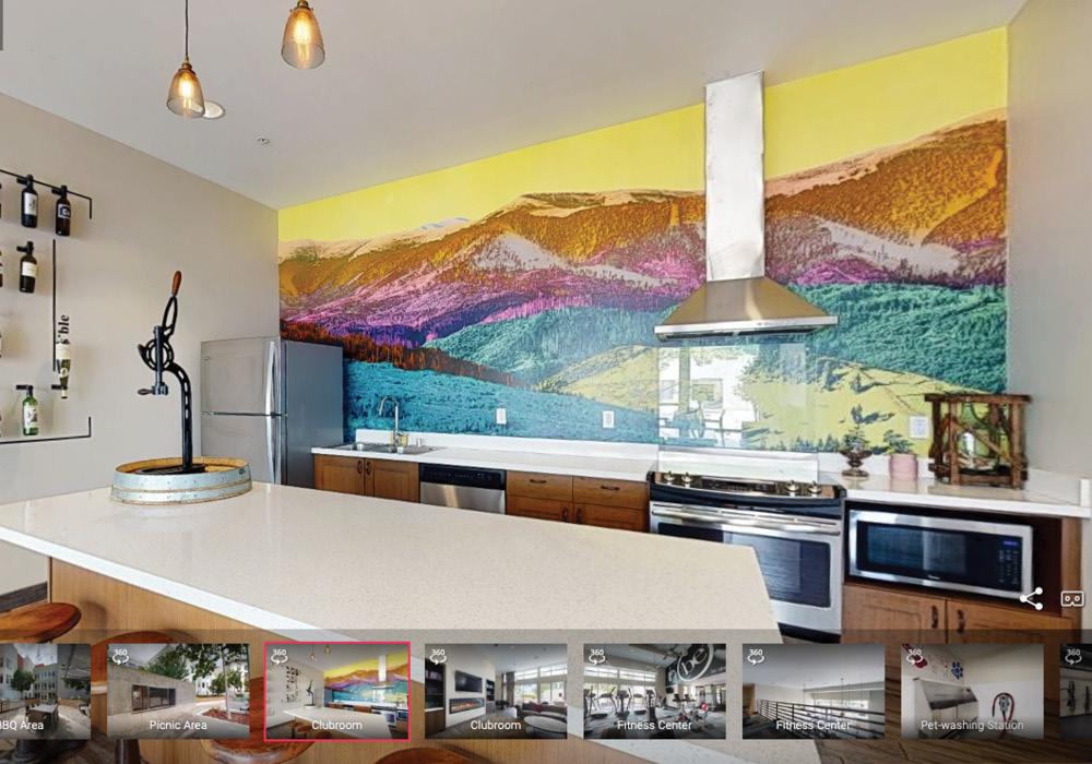 View of Station Park Green's available apartment virtual tours.