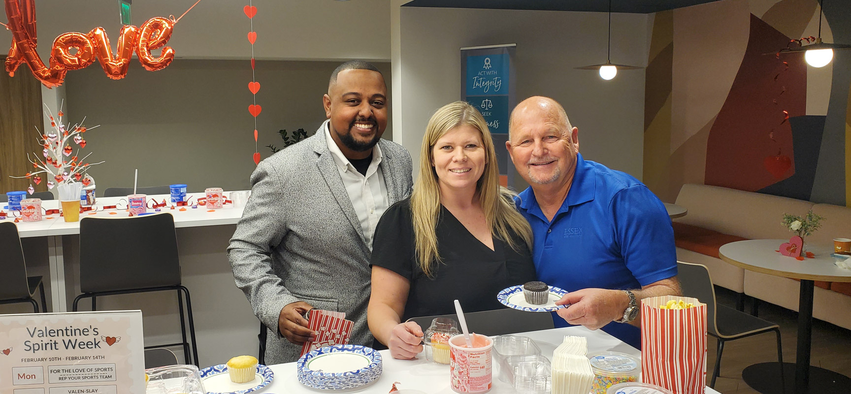 Essex Property Trust enjoying treats in the break room