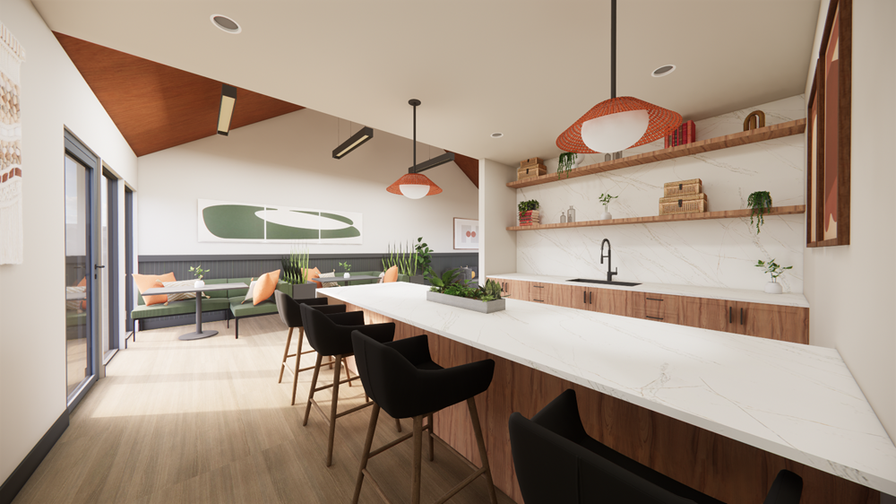 Clubroom with Kitchenette